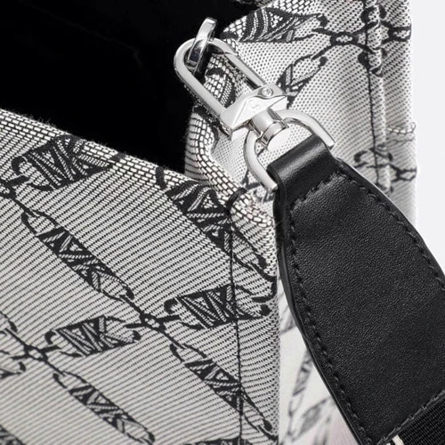 Сумка жіноча Michael Kors Gigi Large Empire Logo Jacquard Tote Bag чорна (30S3S3GT3J006): Фактура Ткана