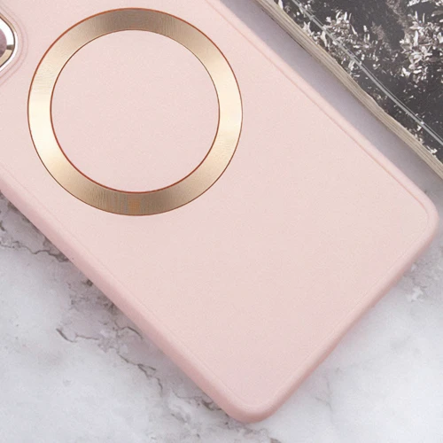 Чехол для телефонов TPU Case Bonbon Metal Style with MagSafe Light Pink for Samsung A256 Galaxy A25 5G: Материал TPU (термополиуретан)