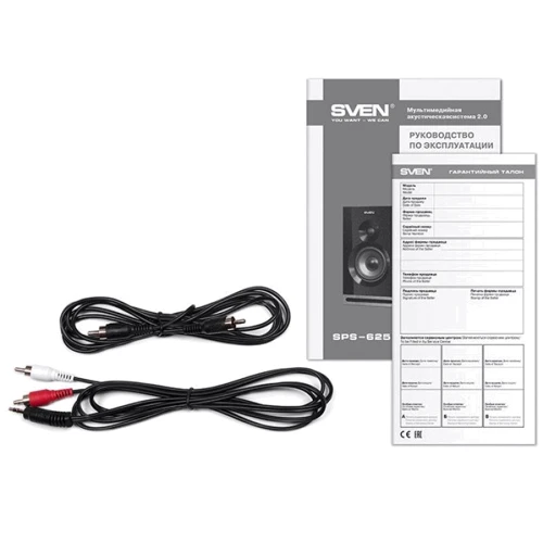 Акустическая система SVEN SPS-625 Black: Материал корпуса дерево (MDF)
