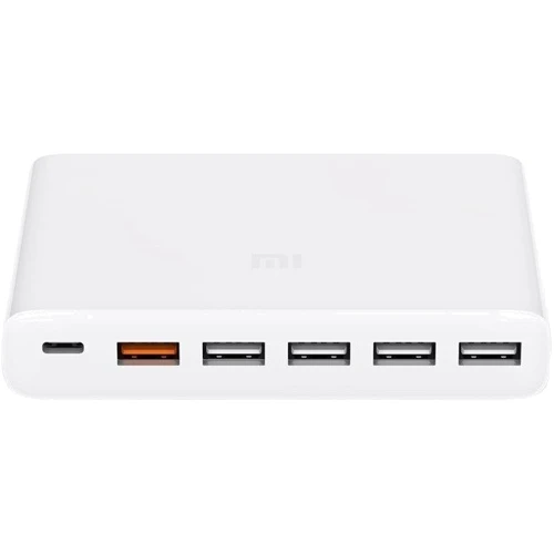 Зарядний пристрій Xiaomi USB Wall Charger Quick Charge 5xUSB+USB-C Mi 3A White (CDQ06ZM)