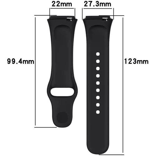 Ремінець BeCover Sport Band Black для Redmi Watch 3 Active (710214) фото 5
