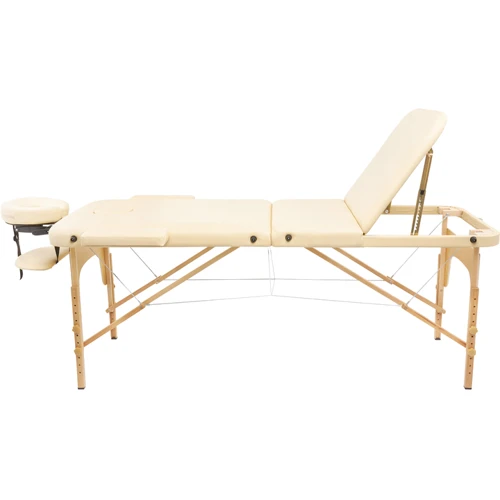 Массажный стол 4FIZJO Massage Table+ Wood W60 Beige (TABLE+W60BEIGE)