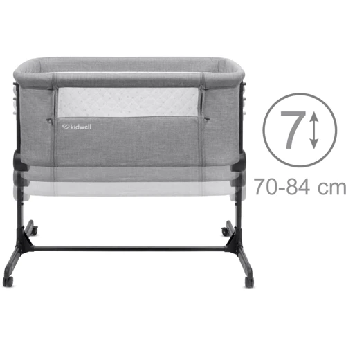 Приставне ліжечко Kidwell Snuzzy Light Grey