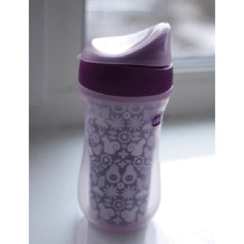 Поильник-непроливайка Chicco Active Cup 266 мл 14 мес+ фиолетовый (06981.10.01): Обьем, мл 266