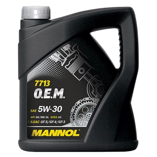 Моторна олія Mannol 7713 O.E.M. для Hyndai Kia 5W-30 SN/SM/SL Metal, 4л (MN7713-4)