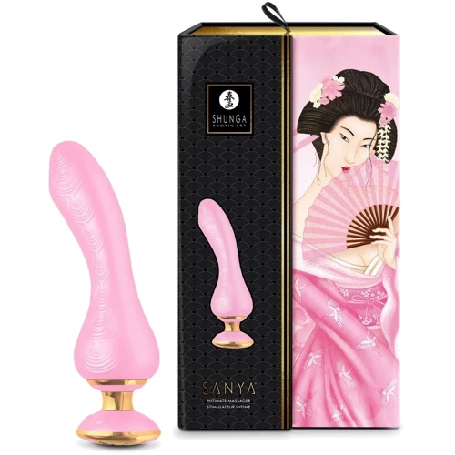 Вибратор для точки G Shunga Sanya Light Pink, гибкий ствол
