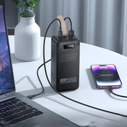 Зовнішній акумулятор Hoco Power Bank 40000mAh DB82 Aquila 65W Black