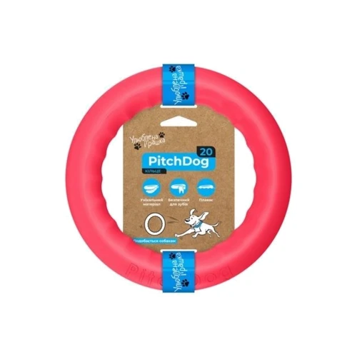 Кольцо для апортировки Collar PitchDog 20 см розовый (62377)