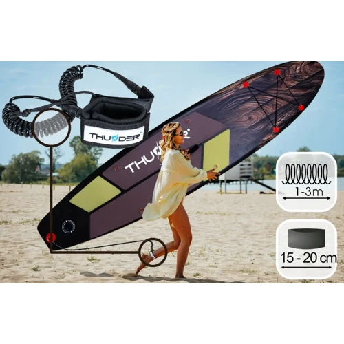 Надувна SUP дошка Thunder Wood 320 см із веслом (SUP-WOOD) фото 2