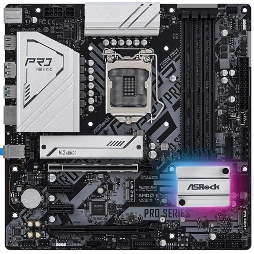 ASRock Z590M Pro4 microATX 4xDDR4 4800, M2, HDMI, DisplayPort: Оперативна пам'ять 4xDDR4 4800 МГц, до 128 ГБ