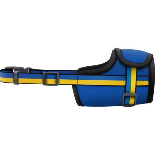 Намордник для собак WAUDOG Nylon рисунок Colors of freedom пластиковый фастекс размер M О 19-26 см (351-4020)