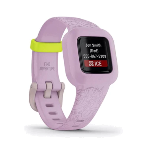 Фитнес-браслет Garmin Vivofit Jr 3 Lilac Floral (010-02441-51): Отслеживание сна есть