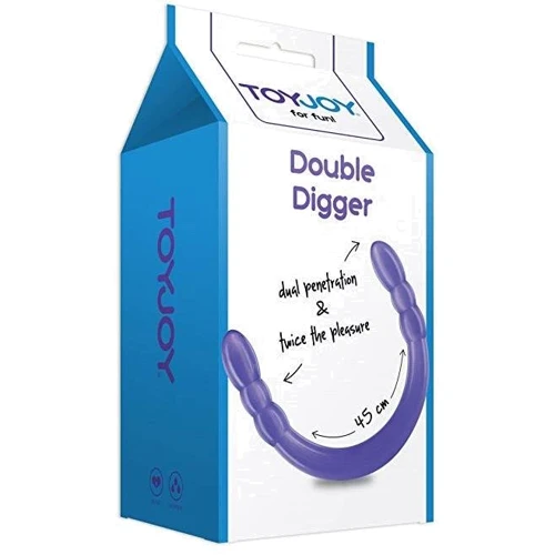 Двойной фаллоимитатор Double Digger Dong 45x3 см