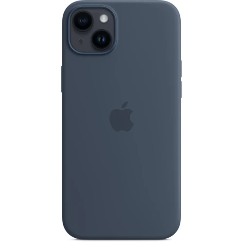 Чехол для iPhone Apple iPhone 14 Plus Silicone Case with MagSafe - Storm Blue (MW503ZE/A): Материалы Силикон
