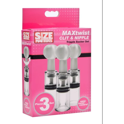 Набор помп для клитора и сосков Size Matters Nipple And Clit Suckers