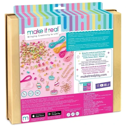 Набор для создания шарм-браслетов Make it Real - Сладкие вкусняшки (MR1728)