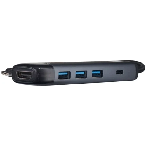Адаптер Mcdodo Adapter HU-7750 USB-C to 3xUSB3.0+HDMI+PD 100W Grey: Інтерфейс підключення USB-C
