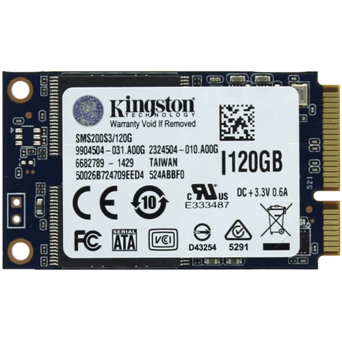 Kingston SSD mSATA 120GB SSDNow mS200 (SMS200S3/120G): Форм-фактор mSATA