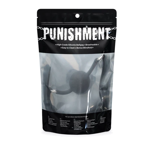 Кляп Punishment Silicone Ball Gag Black