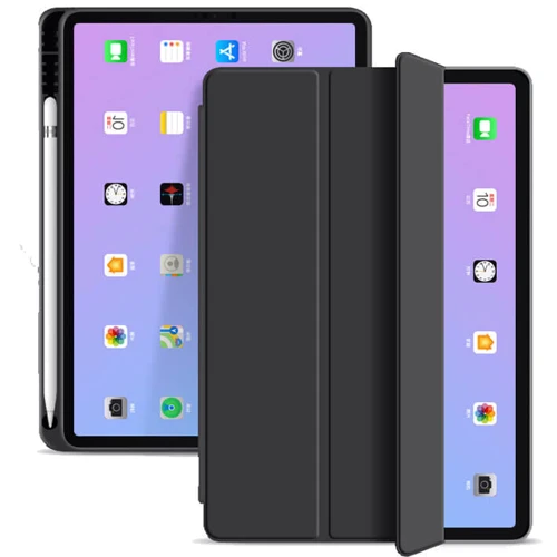 Аксесуар для iPad BeCover Tri Fold Soft TPU with Pencil mount Black for iPad Air (2020-2025) (711400)
