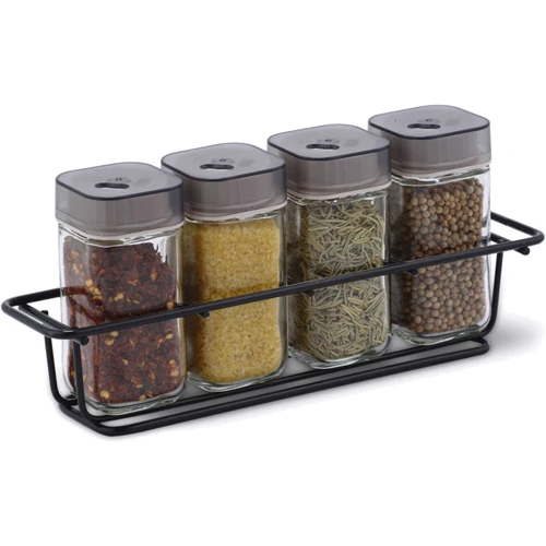 Набір для спецій Fissman 4х100 мл на підставці 5 пр. (6427): Тип Набір для спецій