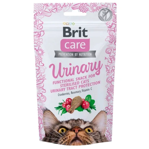 Лакомства Brit Care Cat Snack Urinary для здоровья мочевыводящей системы у кошек с индейкой 50г (8595602555758)