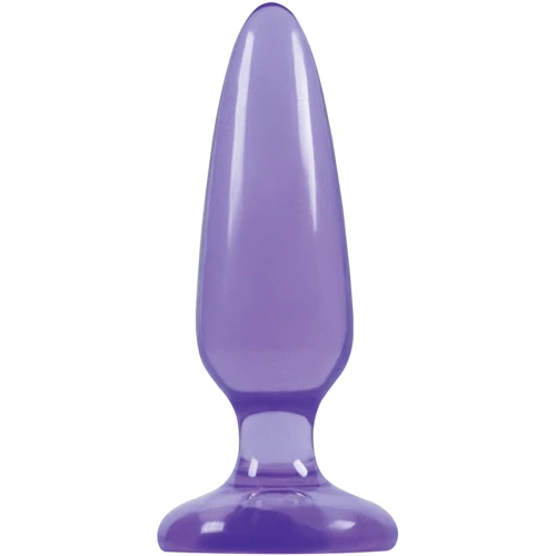 Анальная пробка Pleasure Plug Small, 10х3,5 см, пурпурный