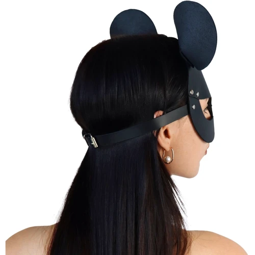 Кожаная маска мышки Art of Sex - Mouse Mask, черный