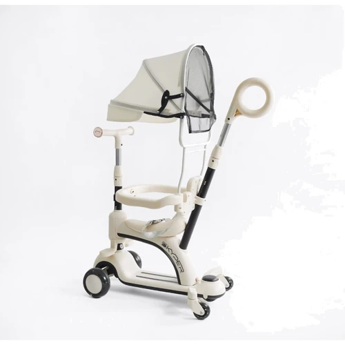 Самокат 5в1 Skyper 125х35 мм бежевый (BG-50123): Тип колес литые