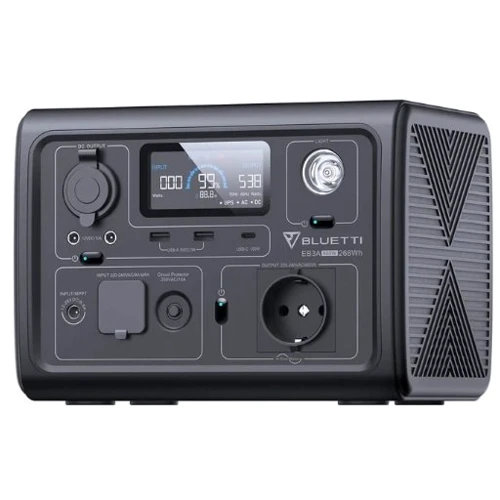 Зарядна станція Bluetti EB3A 268Wh 600W: Кількість розеток 220V 1