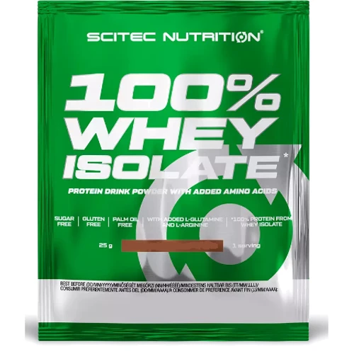Протеин Scitec Nutrition Whey Isolate 25 g / 1 serving / strawberry white chocolate