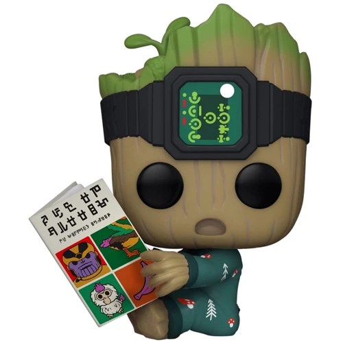 Ігрова фігурка Funko POP! Я є Грут - Грут з книгою (70651)