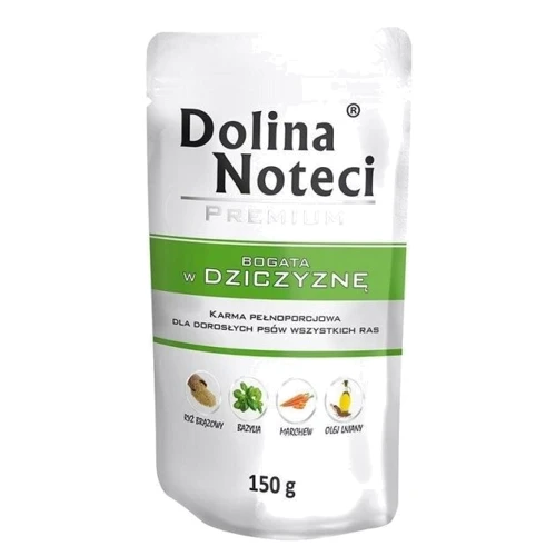 Вологий корм Dolina Noteci Premium для собак з олениною 150 г (DN 150 (687))