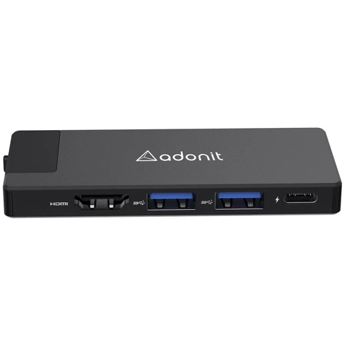 Адаптер Adonit Adapter USB-C to USB-C+HDMI+3xUSB3.0 Black (3182-17-07-A): Дополнительные разъемы USB OTG, USB-C, HDMI