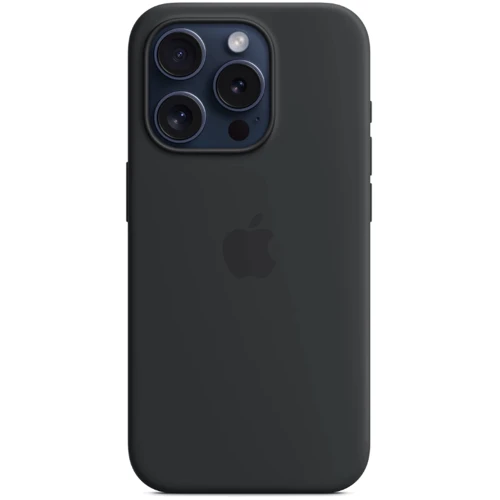 Чохол для iPhone TPU Silicone Case with Animation & MagSafe Black for iPhone 15 Pro