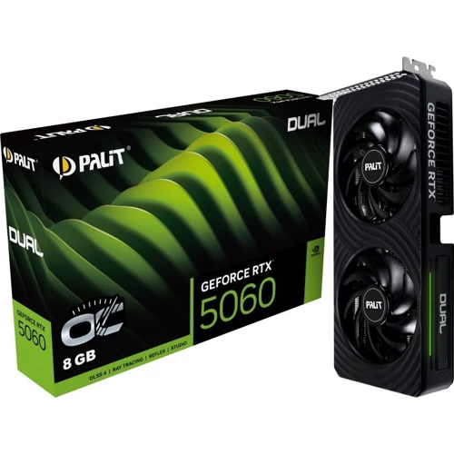 Видеокарта Palit GeForce RTX 5060 Dual OC (NE75060S19P1-GB2063D)