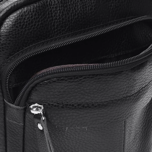 Мужская сумка через плечо Keizer черная (K10082-black): Тип ручки Плечевой ремень