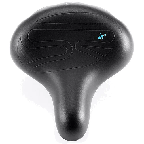 Сідло Selle Royal Premium DRIFTER MEDIUM, Royalgel, оббивка Strengtex, 251х221мм, 995г, хромовані рейли і пружини, unisex, чорне: Анатомічна виїмка Нет