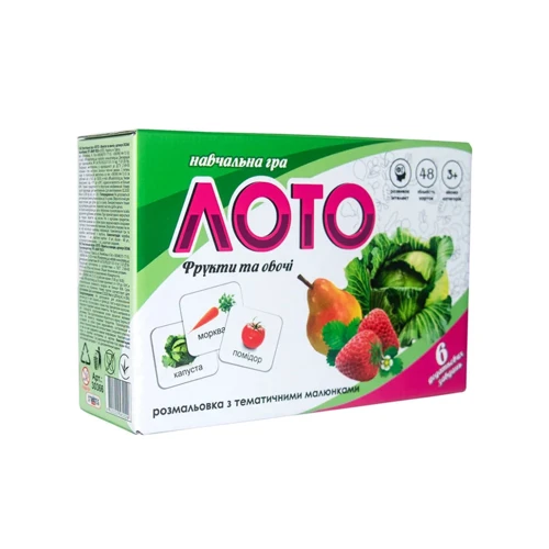 Лото Strateg Фрукты и овощи укр. (30366)