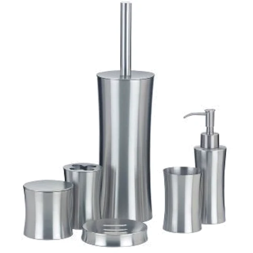 Стакан для зубных щеток KELA Elegance серебристый 10х6.5 см (18292)