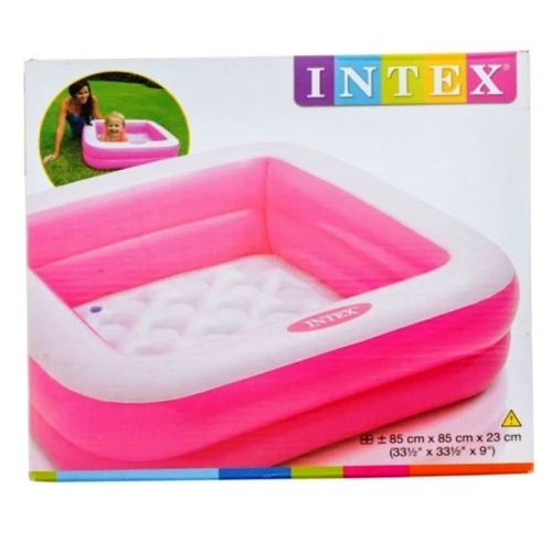 Бассейн Intex 57100 розовый, 85*85*23 см фото 3