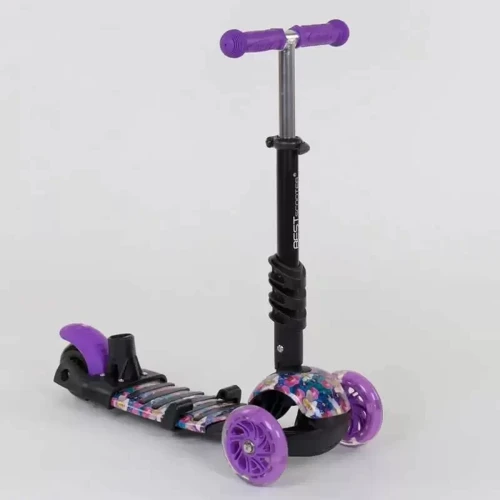 Самокат Best Scooter фиолетовый (19870): Материал колес полиуретан