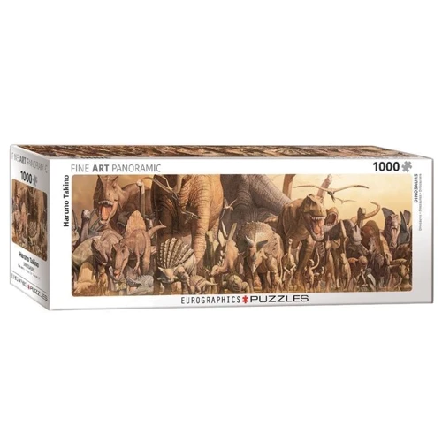 Пазл Eurographics Динозавры Харуо Такино, 1000 элементов панорамный(6010-4650)