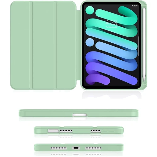 Аксесуар для iPad BeCover Case Book Direct Charge Pen Green (706786) для iPad mini 6 2021: Колір зелений