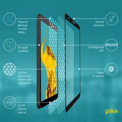 Аксесуар для смартфона Piko Tempered Glass Full Glue Black for ZTE Blade L210: Тип захисне скло