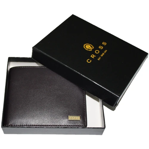 Чоловіче портмоне Cross Insignia Overflap Coin Wallet коричневе (248363B-2): Країна виробник Индия