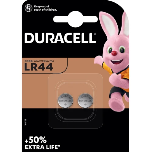 Батарейки Duracell Щелочная специальная монетного типа LR44, 2 шт. фото 1