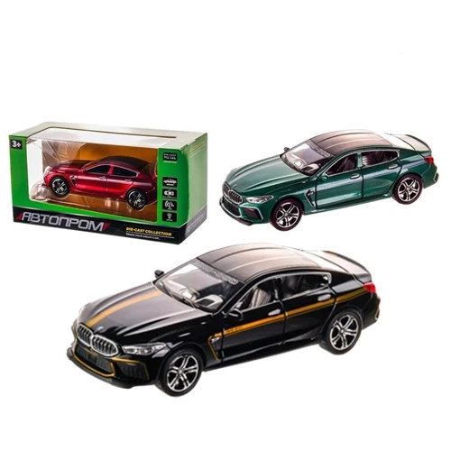 Коллекционная машинка Автопром BMW MH8-800 Manhart 1:32 металлическая 3 цвета свет, звук (7576)