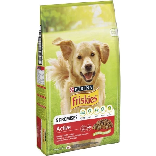 Сухий корм Friskies для дорослих активних собак із яловичиною 10 кг (7613031395484): Тип Сухой корм