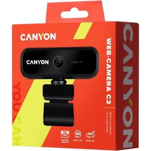 Canyon C2 720p HD Black (CNE-HWC2): інтерфейс підключення USB